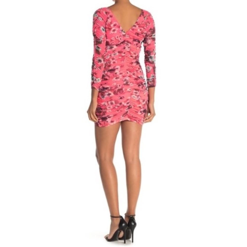 Free Press Mesh Ruched Mini Dress - Picture 9 of 9